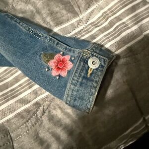 Embroidered Blue Jeans